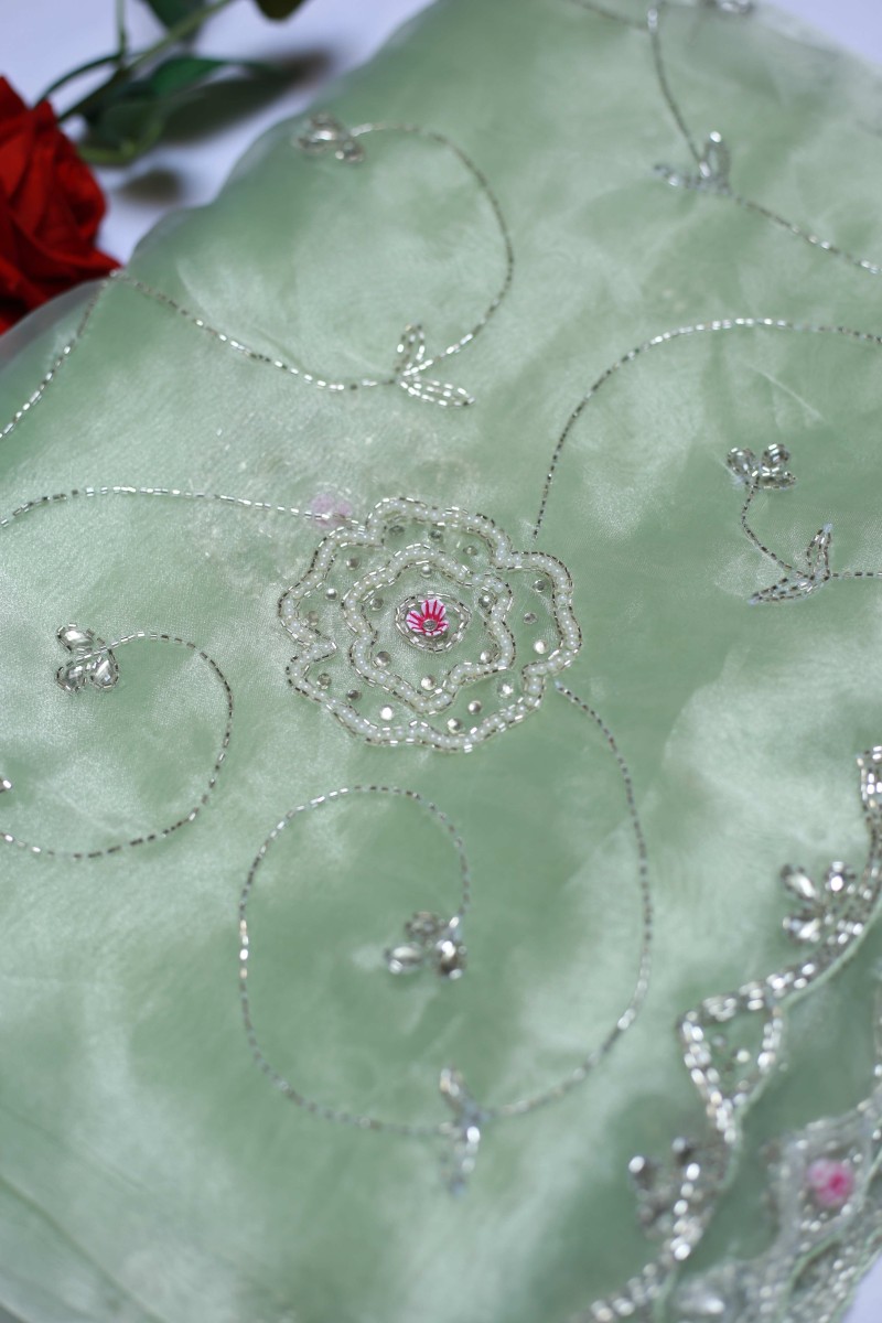 Feminine Crystal Saree - Image 2