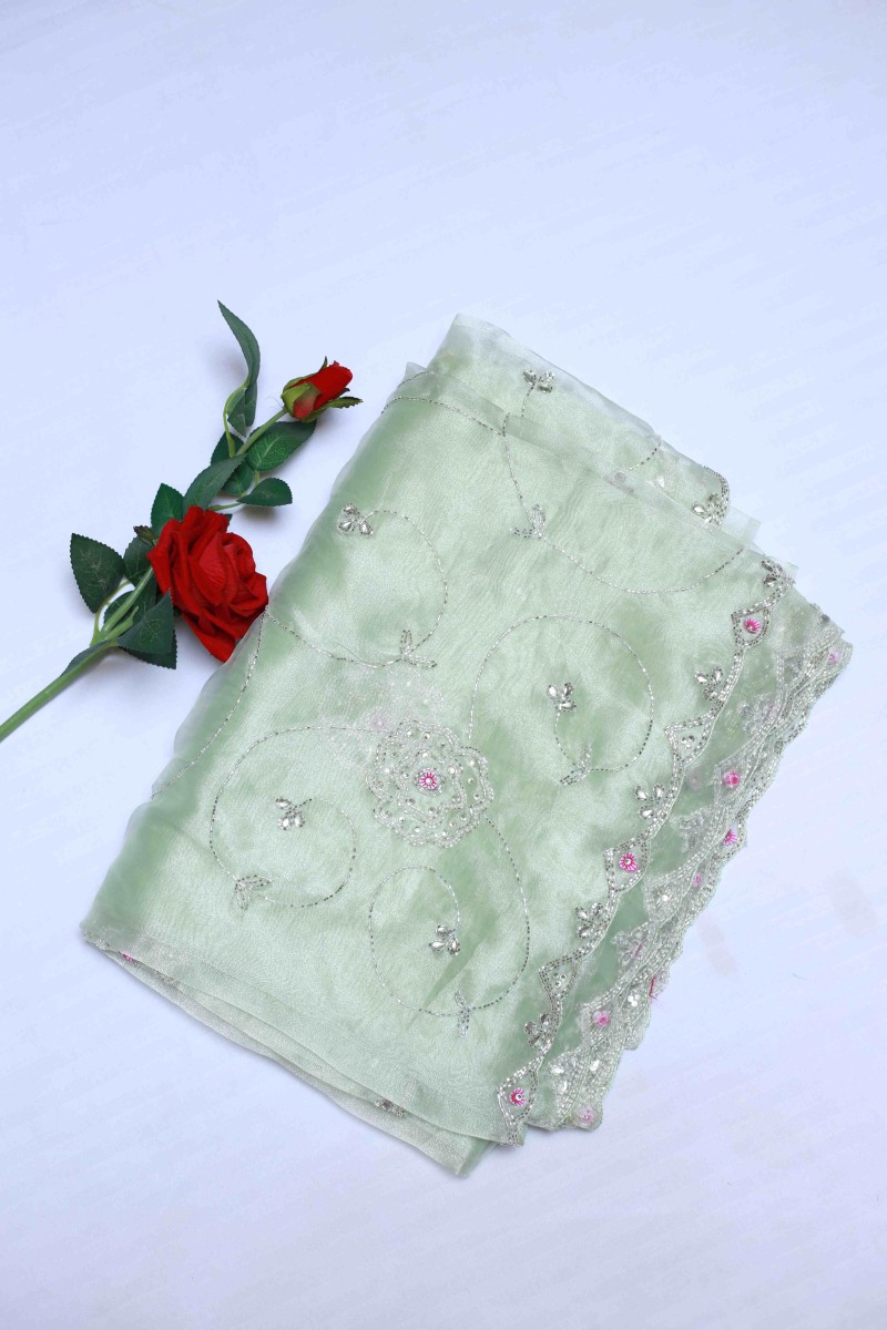 Feminine Crystal Saree