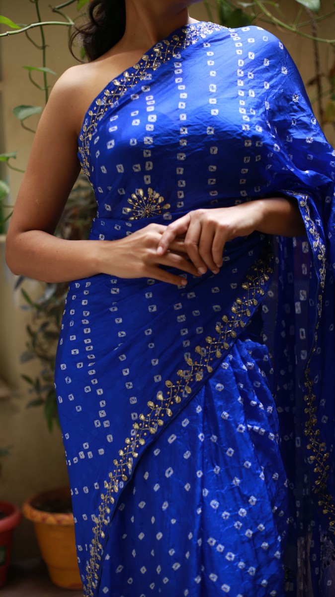 Traditional Bandhej Saree